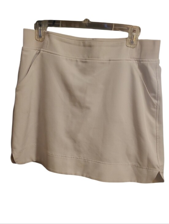 32 Degrees Pants - 32 Degrees Cream Athletic Skort with Side Pockets